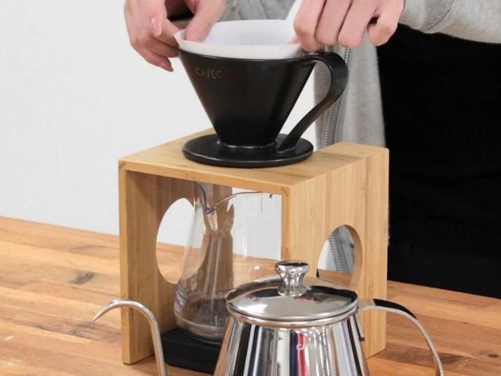 CAFEC | Bamboo Pour Over Holder (Natural) - Nebo specialty coffee Roastery